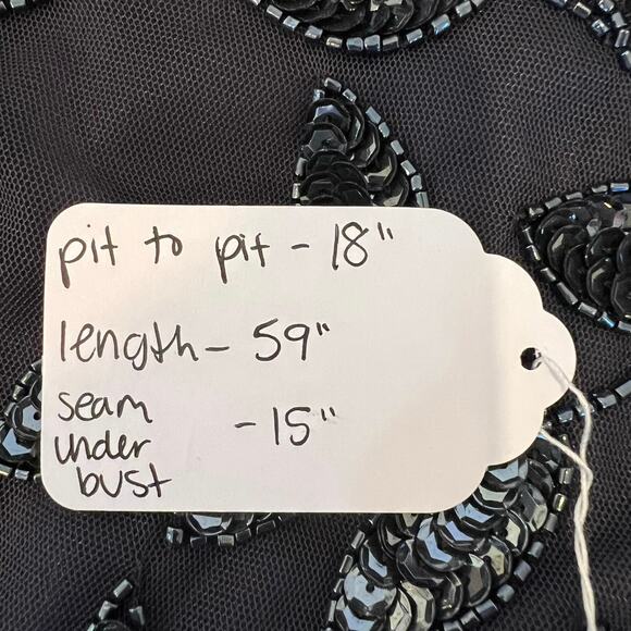 NWT Adrianna Papell Navy Twilight Floral Beaded Halter Floor Length Dress Sz 10 - Picture 13 of 13